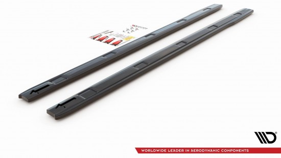 Sideskirts Diffusers Maxton Hoogglans Zwart - Volkswagen Caddy MK4 MAXI