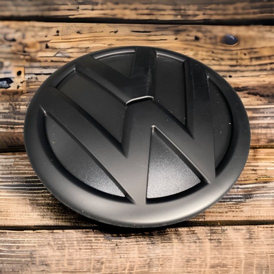 OEM Volkswagen Logo Achterdeuren Matzwart - Volkswagen Caddy