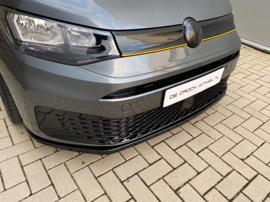 Voorspoiler flat Hoogglans Zwart - Volkswagen Caddy Cargo MK5