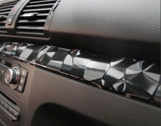 Interieur Wrapfolie Ultra Hexagon zwart 152x20cm - Volkswagen Caddy