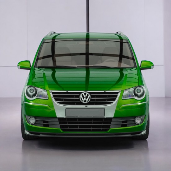 Voorspoiler Touran 1T1 Facelift Hoogglans Zwart - Volkswagen Caddy