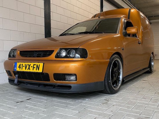 Sidebars RVS Hoogglans Zwart - Volkswagen Caddy MK2