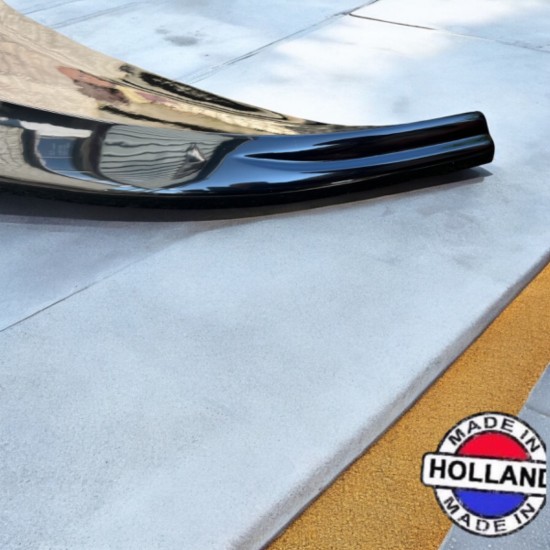 DCW V5 Voorspoiler Hoogglans Zwart - Volkswagen Caddy MK5 Cargo