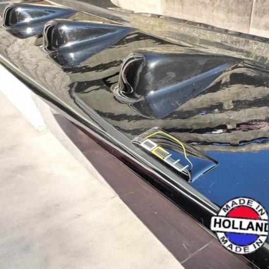 DCW V5 Voorspoiler Hoogglans Zwart - Volkswagen Caddy MK5 Cargo