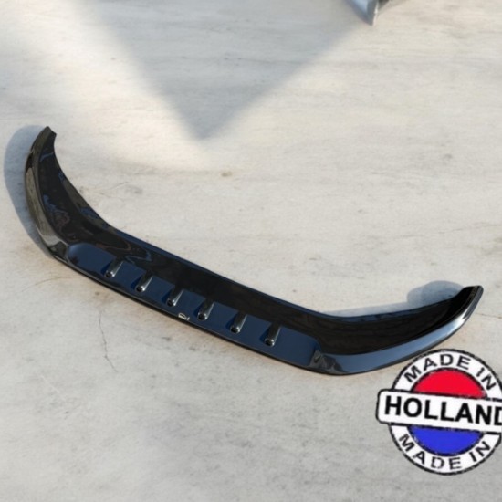 DCW V5 Voorspoiler Hoogglans Zwart - Volkswagen Caddy MK5 Cargo