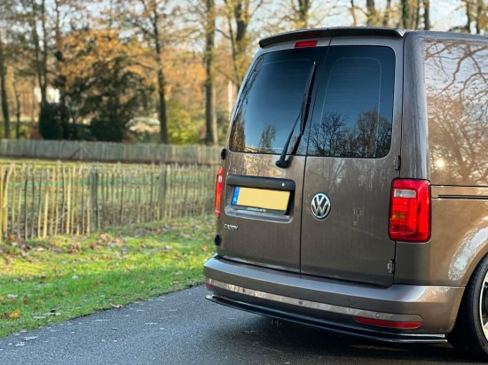 TRC Achterbumper Splitter Hoogglans Zwart - Volkswagen Caddy MK4