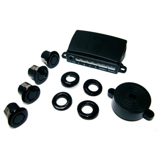 Park Distance Control (4) Mat Zwart Sensoren - Volkswagen Caddy