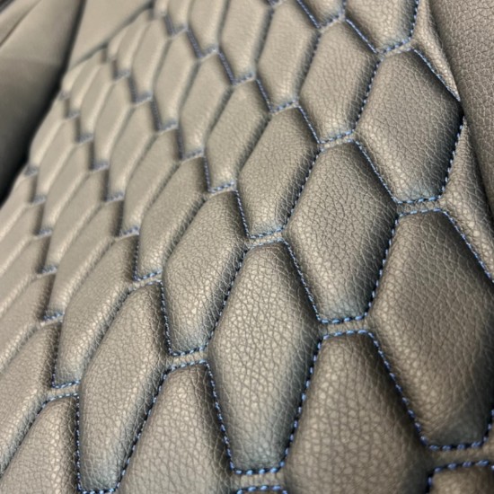 Stoelhoezen Hexagon Antraciet Grijs - Volkswagen Caddy MK5