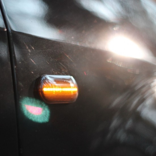 Set LED Zijknipperlichten V2 - Dynamisch Zwart - Volkswagen Caddy MK3 GP