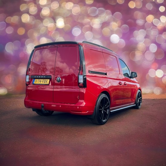 Sidebars RVS Hoogglans Zwart - Volkswagen Caddy MK5 Cargo