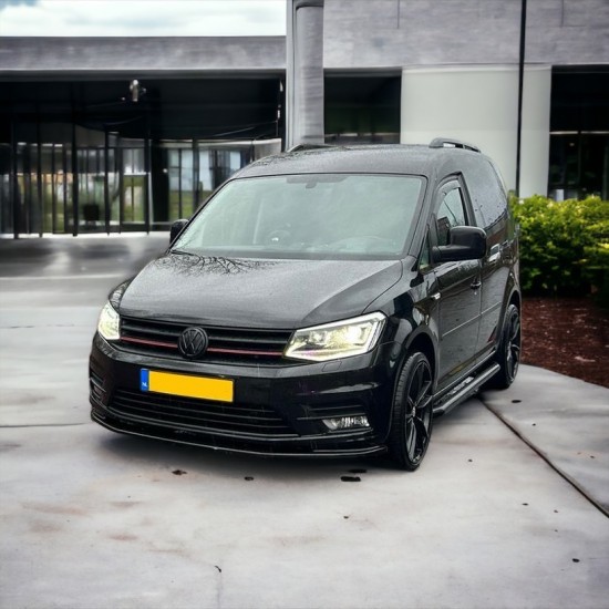 Voorspoiler TRC Hoogglans Zwart - Volkswagen Caddy MK4
