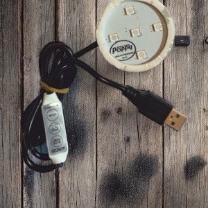 Poppy Grace Mate ® ledverlichting Wit - USB