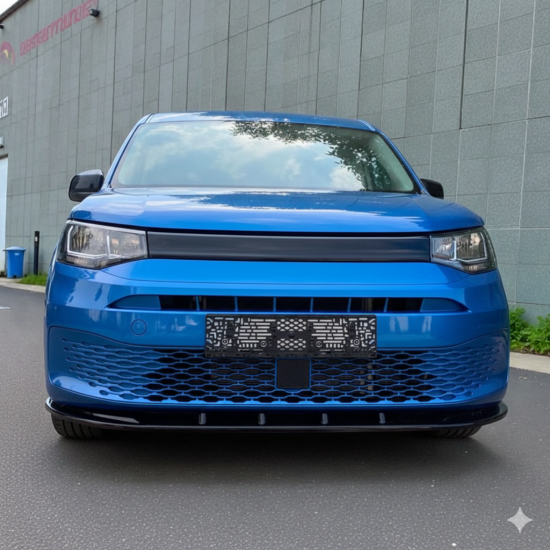 Voorspoiler Rib V2 Hoogglans Zwart - Volkswagen Caddy MK5