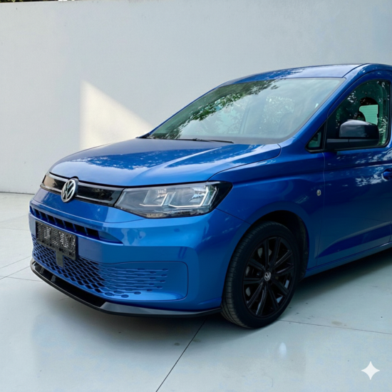 Voorspoiler Rib V2 Hoogglans Zwart - Volkswagen Caddy MK5