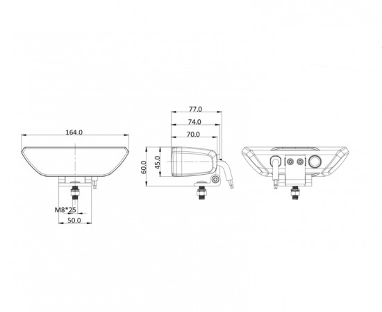 LED Flitser Amber met Werkverlichting - Volkswagen Caddy