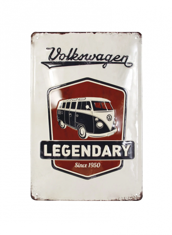Blikken Bord Legendary - Volkswagen T1