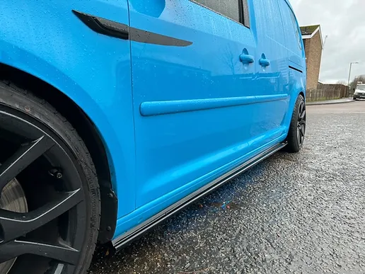 TRC Sidesplitters Hoogglans Zwart - Volkswagen Caddy MK4 Maxi