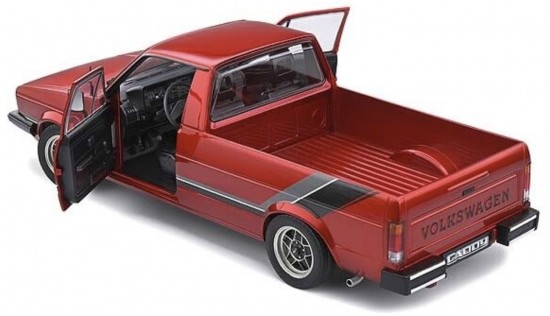 Solido Volkswagen Caddy MK1 1:18 - Rood Metallic Tuning