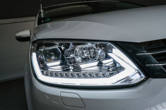 LED Koplampen Chroom MK4 Look - Volkswagen Caddy MK3 GP