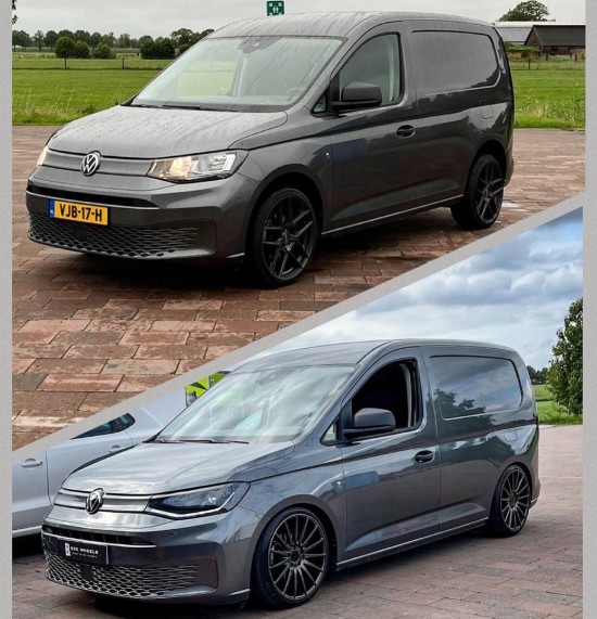 Koplampen Zwart DRL LED - Volkswagen Caddy MK5