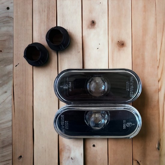 Set Zijknipperlichten Helder Zwart - Volkswagen Caddy MK2