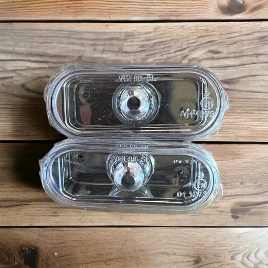 Set Zijknipperlichten Helder Chroom - Volkswagen Caddy MK2