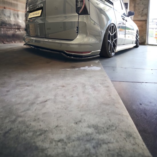 DCW Achterbumper Splitter Flat Hoogglans zwart - Volkswagen Caddy MK5