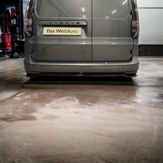 DCW Achterbumper Splitter Flat Hoogglans zwart - Volkswagen Caddy MK5