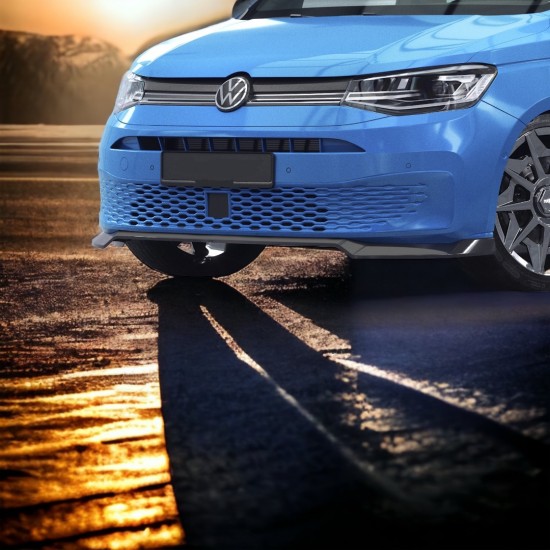 Voorspoiler Sport Hoogglans Zwart - Volkswagen Caddy MK5 Cargo