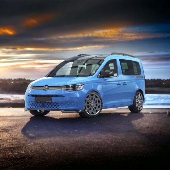 Voorspoiler Sport Hoogglans Zwart - Volkswagen Caddy MK5 Cargo