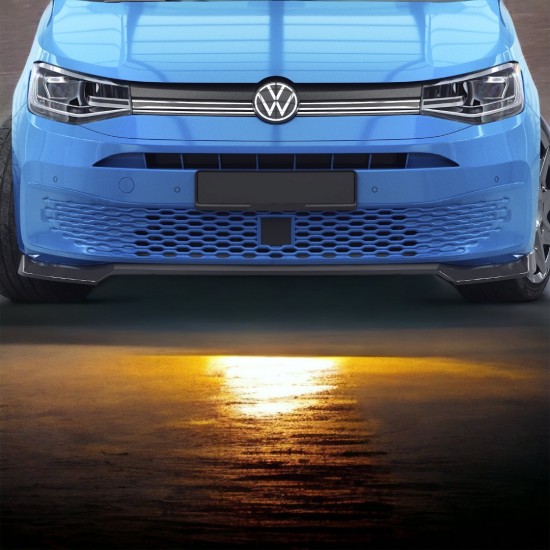 Voorspoiler Sport Hoogglans Zwart - Volkswagen Caddy MK5 Cargo