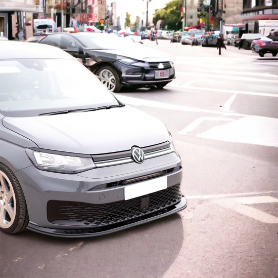 Voorspoiler Hoogglans Zwart Cool - Volkswagen Caddy MK5