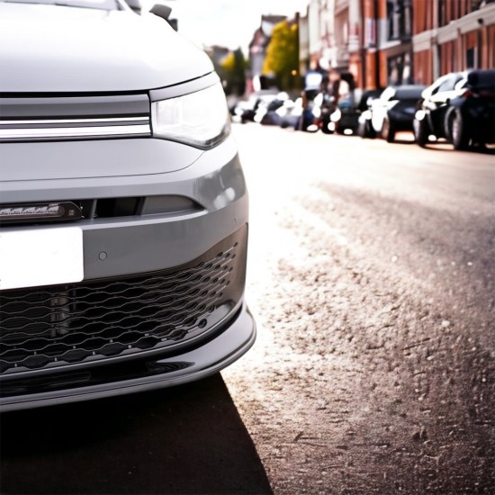 Voorspoiler Hoogglans Zwart Cool - Volkswagen Caddy MK5