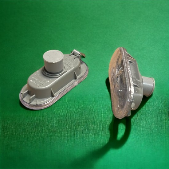 Set Zijknipperlichten Chrome Stripe Clear - Volkswagen Caddy MK2