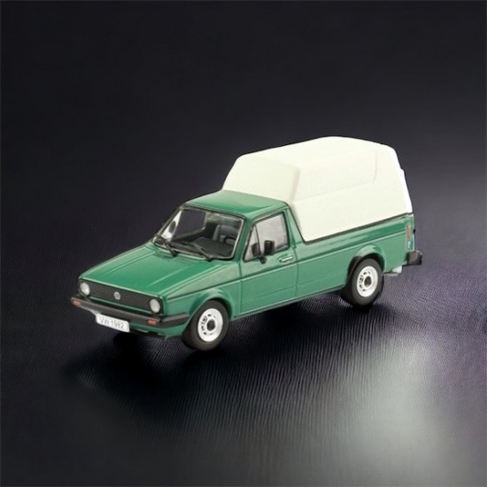 Deagostini Volkswagen Caddy MK1 met huif 1:43 - Uni Groen
