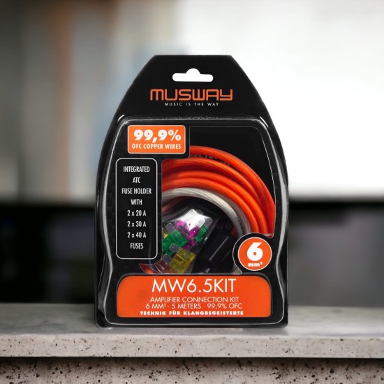 Musway MW6 5 Kit Versterker Kabelset - Volkswagen Caddy