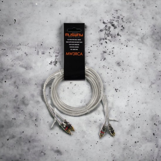 Musway MW3RCA Stereo Audiokabel 3 Meter - Volkswagen Caddy