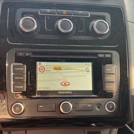 Radio Navigatie Frame Hoogglans Zwart - Volkswagen Caddy MK3 GP