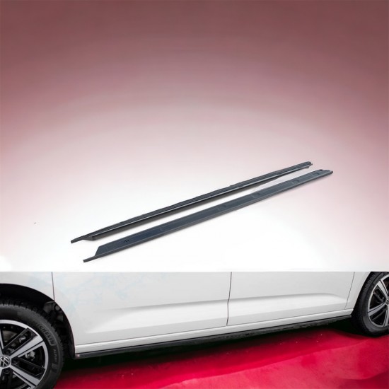 Sidesplitters Hoogglans Zwart - Volkswagen Caddy MK5 Maxi