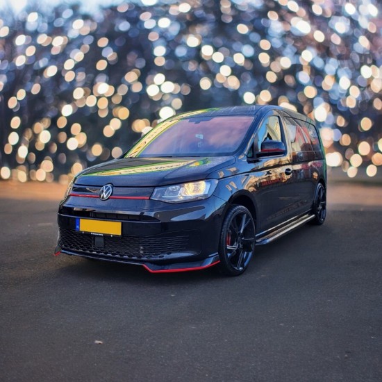 Voorspoiler Sport Hoogglans Zwart - Volkswagen Caddy MK5
