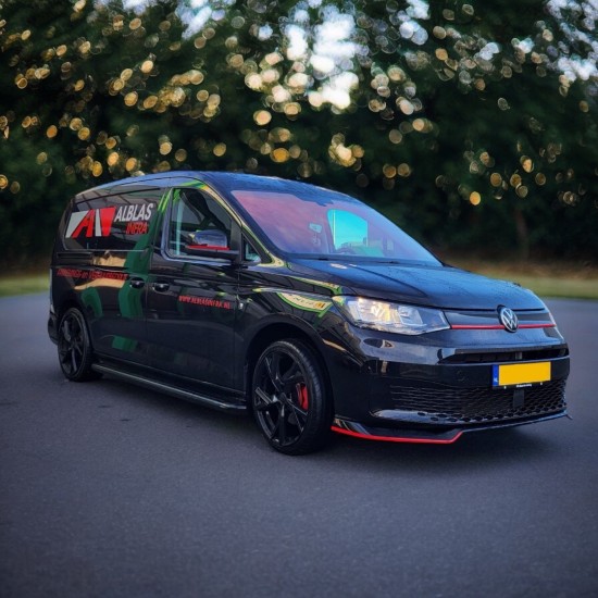 Voorspoiler Sport Hoogglans Zwart - Volkswagen Caddy MK5