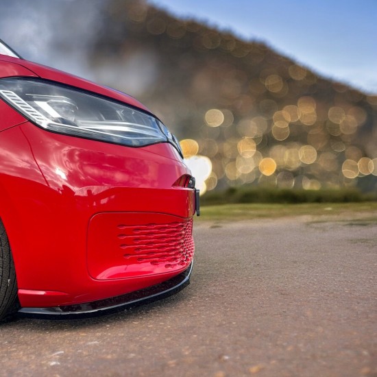 Voorspoiler Rib Hoogglans Zwart - Volkswagen Caddy MK5