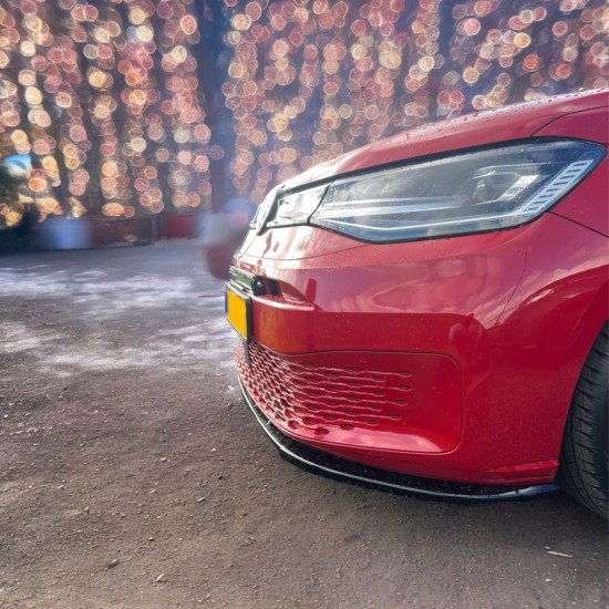 Voorspoiler Rib Hoogglans Zwart - Volkswagen Caddy MK5