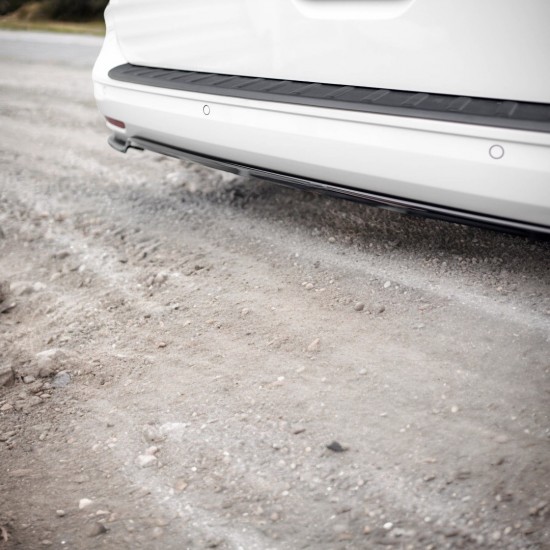 Achterbumper Splitter Flat Hoogglans zwart - Volkswagen Caddy MK5 Maxi
