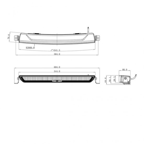 LED Lichtbalk met DRL - Volkswagen Caddy