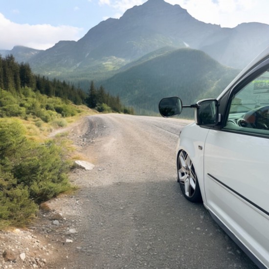 Verlengde Zijspiegels Caravan Aanhangwagen - Volkswagen Caddy