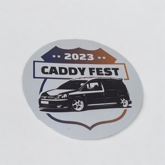 CaddyFest 2023 - Entree sticker - Volkswagen Caddy