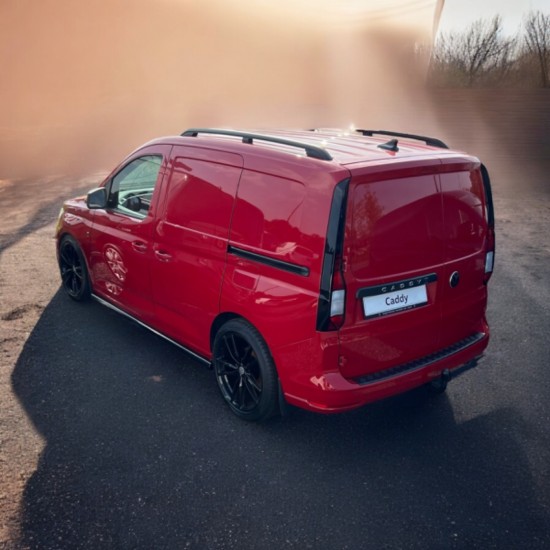 Achterbumper Beschermer Traanplaat Zwart - Volkswagen Caddy MK5