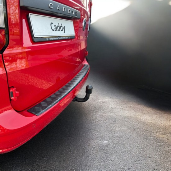 Achterbumper Beschermer Traanplaat Zwart - Volkswagen Caddy MK5