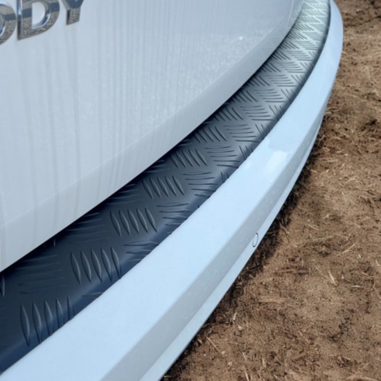 Achterbumper Beschermer Traanplaat Zwart - Volkswagen Caddy MK4